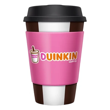 A Dunkin coffee cup but Megan thee stallion themed that says HOTTIES run on Dunkin  sticker