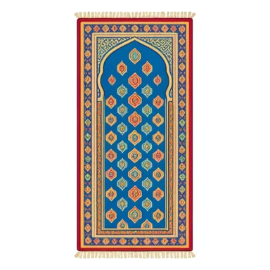 muslim prayer mat sticker