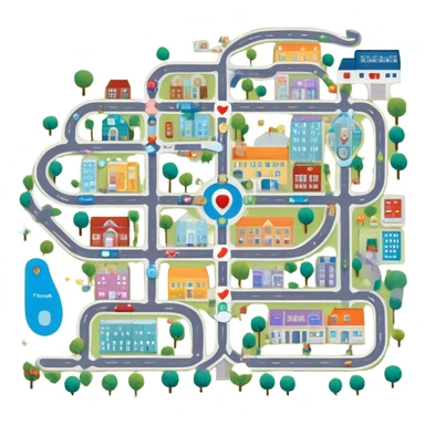 journey on a game board about Type 1 diabetes and aging with pathways and landing places (hospital, places to live, advocacy, physical changes, to share knowledge and ways of coping, energetic with text: T1D to 100 and subtext Aging with Type 1 diabetes, easy for seniors to see and understand sticker