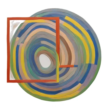 Frank stella painting sticker