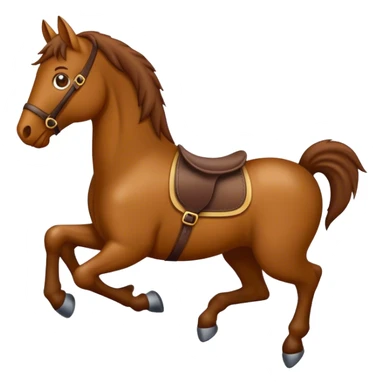 Crée moi un emoji cheval qui saute  sticker