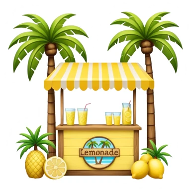  lemonade stall with palm trees sticker