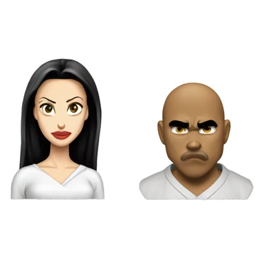 angelina jolie versus sangoku sticker