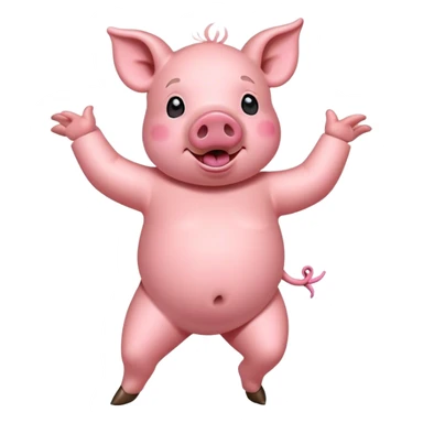 Cerdito bailando sticker