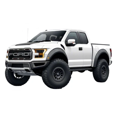 Ford f150 Raptor - Ford (Model Year: 2024) (Iconic colour: White) sticker