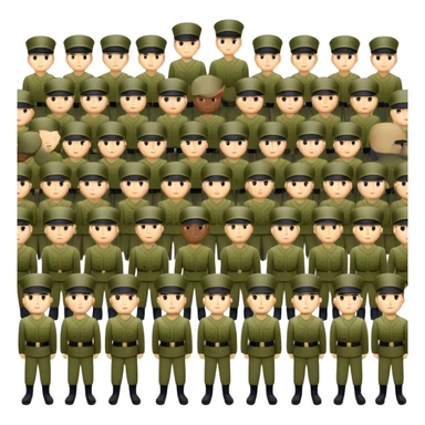 Army of soldiers sticker