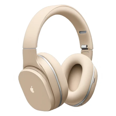 Beige Apple AirPods Max headphones sticker