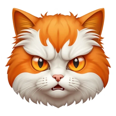 Angry manual cat  sticker