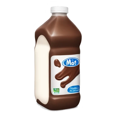 a gallon of chocolate milk sticker