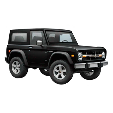 Black bronco sport car  sticker
