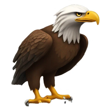 An eagle reading the Bible  sticker