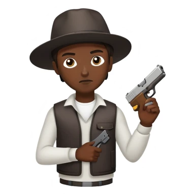 A thug with a glock sticker