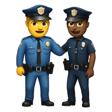 Cop arresting someone sticker