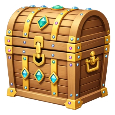 treasure chest with gems in it sticker