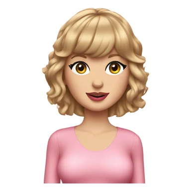 taylor swift in pink bodysuit sticker