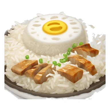 traditional korean dish with rice in a plate sticker