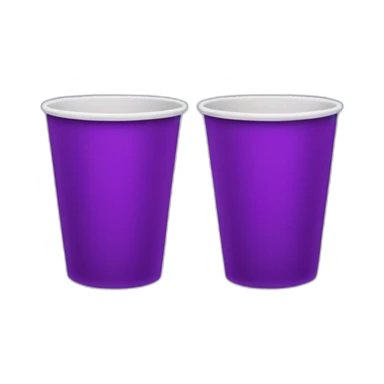 Double cup purple sticker