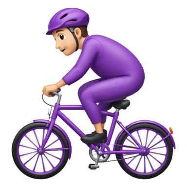 Eggplant riding a bike sticker