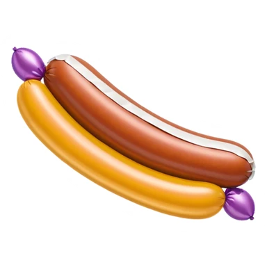 kielbasa jeff koons style inflatable balloon sausage sculpture art  sticker