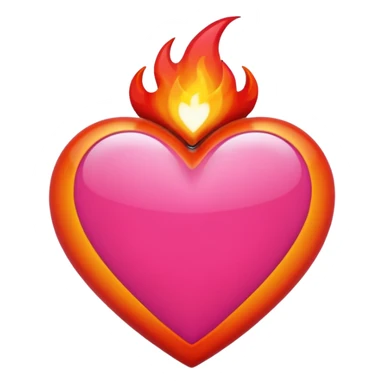 Black, red, hot pink heart make it way more flashy, lightly wreathed in flame tone down the flames a little  sticker