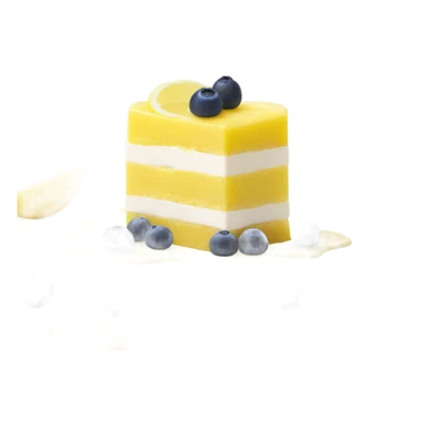 Lemon blueberry yogurt dessert bar sticker