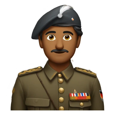 Indian dude with German Ww2 uniform sticker