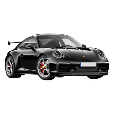 Porsche 911 - Porsche (Model Year: 2021) (Iconic colour: Black) sticker