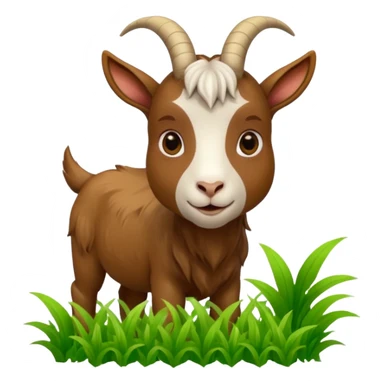 goat eating food sticker