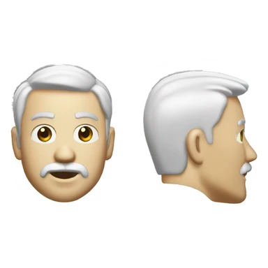 ghostbuster white man beard short hair sticker