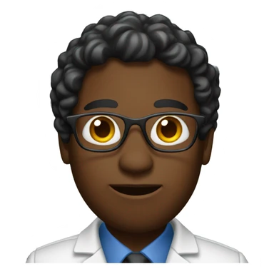 black researcher with a clipboard sticker