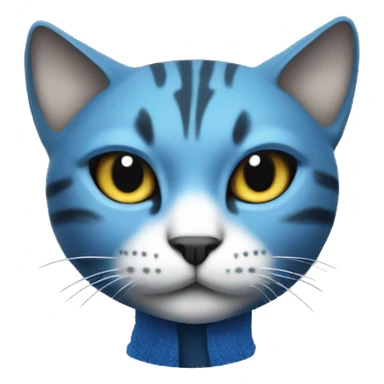A cat selling blue substance gangster style  sticker