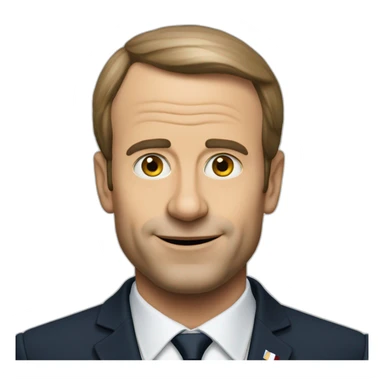 La calvitie de macron sticker