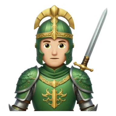 Green knight sticker