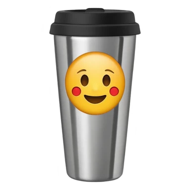 travel mug, Negative : Emoji sticker