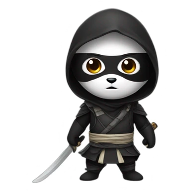 Panda Ninja Arab sticker