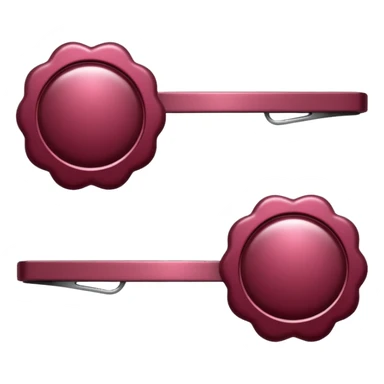 burgundy hairclips sticker