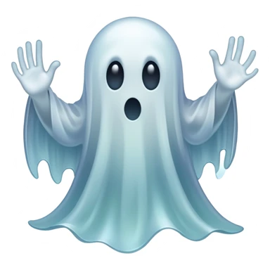 creepy ghost sticker