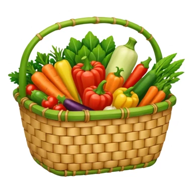  bamboo-basket vegetable sticker