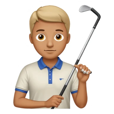 Man golfing  sticker