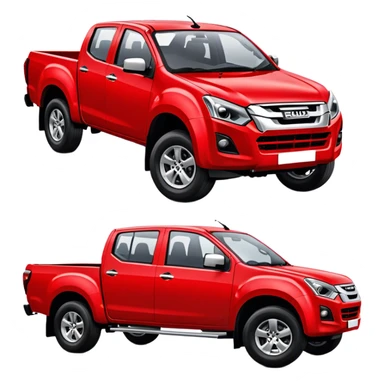 Isuzu D-MAX - Isuzu (Model Year: 2024) (Iconic colour: Red) sticker