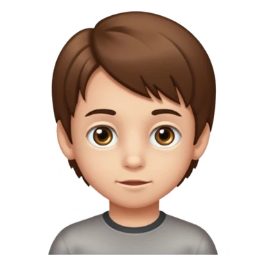 QUIERO QUE ME HAGAS A UN NIÑO DE 6 AÑOS, TIENE LA MELENITA UN POCO LARGA, LA CARITA ESTRECHA Y MOFLETES MUY BONITOS, OJOS MARRONES Y IEL CLARA sticker