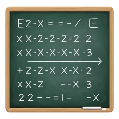 math formula on a chalkboard sticker