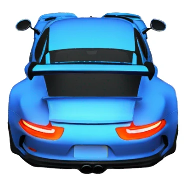 blue porsche 911 gt3 rs 2019 car  sticker