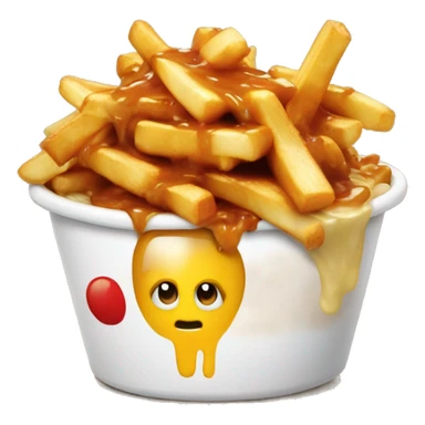 poutine qui mange une poutine sticker