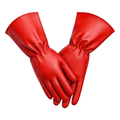 Red hair dye gloves sticker