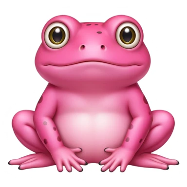 Pink toad sticker