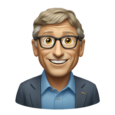 bill gates on the island sticker