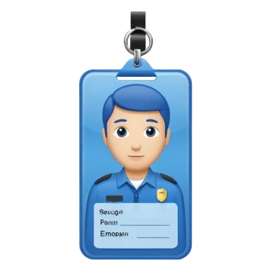 Security badge/card  sticker