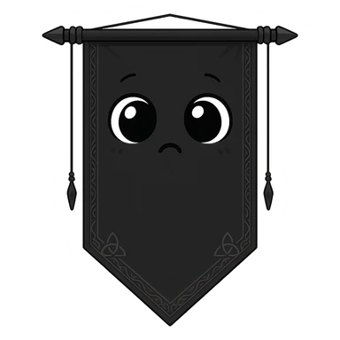 Remove the background from this goth banner, keep it cute, expressive, minimal, in the style of imagen-4-fast-KaUtLiSA10F, with no background. The style should reflect the essence of imagen-4-fast-KaUtLiSA10F but adapted for a transparent background and minimalistic, cute, expressive goth banner look. sticker