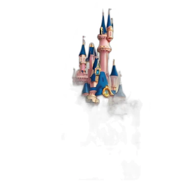 Disneyland paris castle with tower sticker